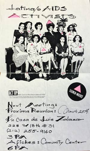 Flyer by Cesar Carrasco, a collage made from old family photograph/s (Courtesy of Fernando Mariscal)