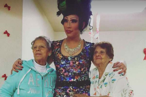 Lady Q with her grandmothers