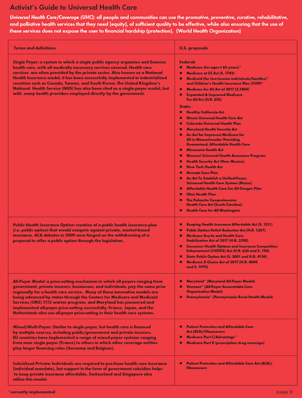 Activist's Guide to Universal Health Care