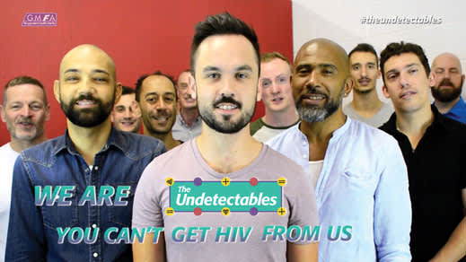 Screenshot from a video produced by the Gay Men’s Health Charity in the UK