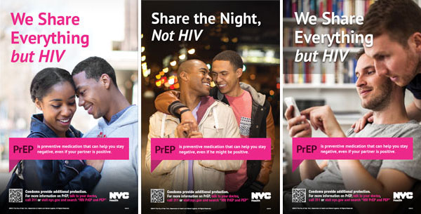 New York City Department of Health PrEP posters