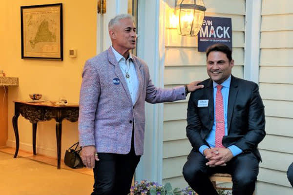Olympian Greg Louganis speaks on behalf of his friend Kevin Mack