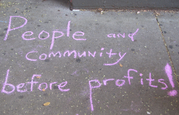 Rivington House protest