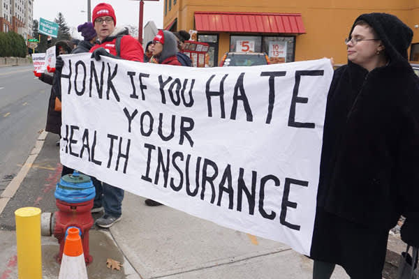 Campaign for New York Health protesters