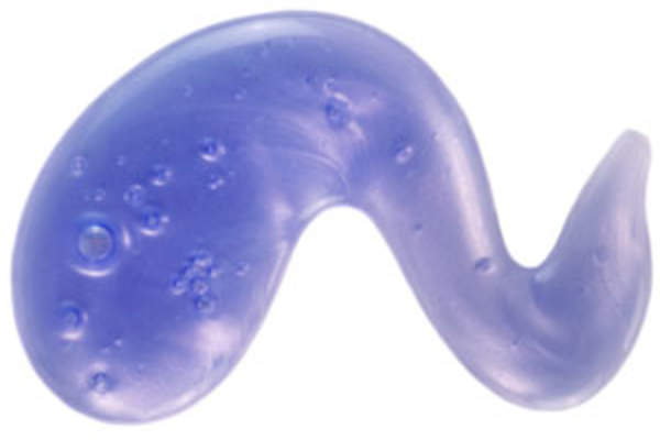 a ribbon of violet gel