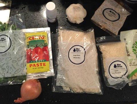 blue apron meal delivery ingredients