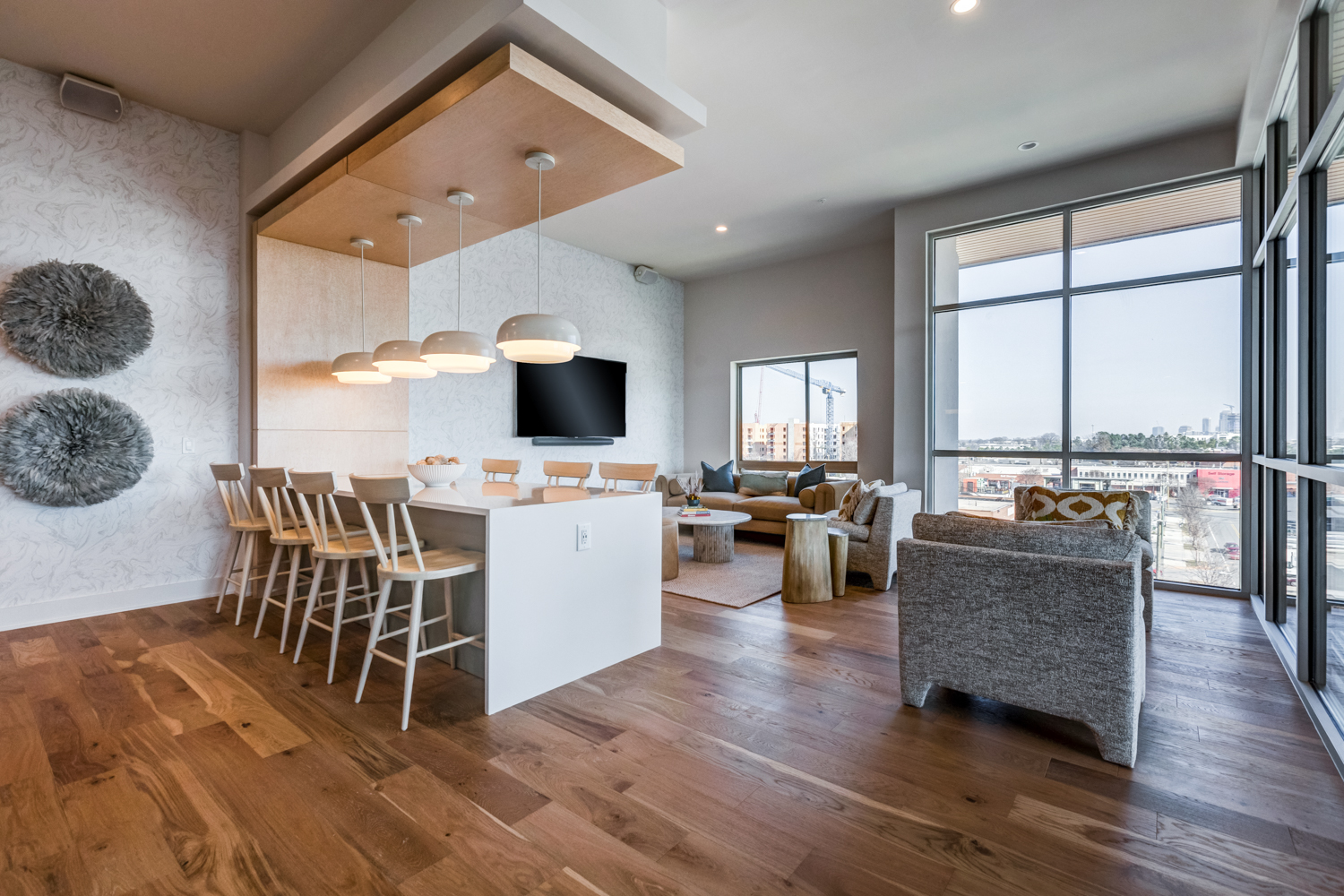 Sky lounge at Camden LoSo apartments in Charlotte, NC