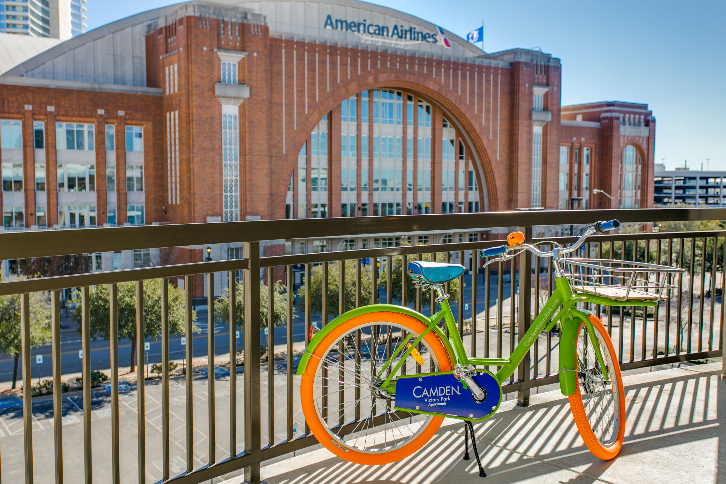 Overlook American Airlines Center for the ultimate Dallas Mavericks apartment