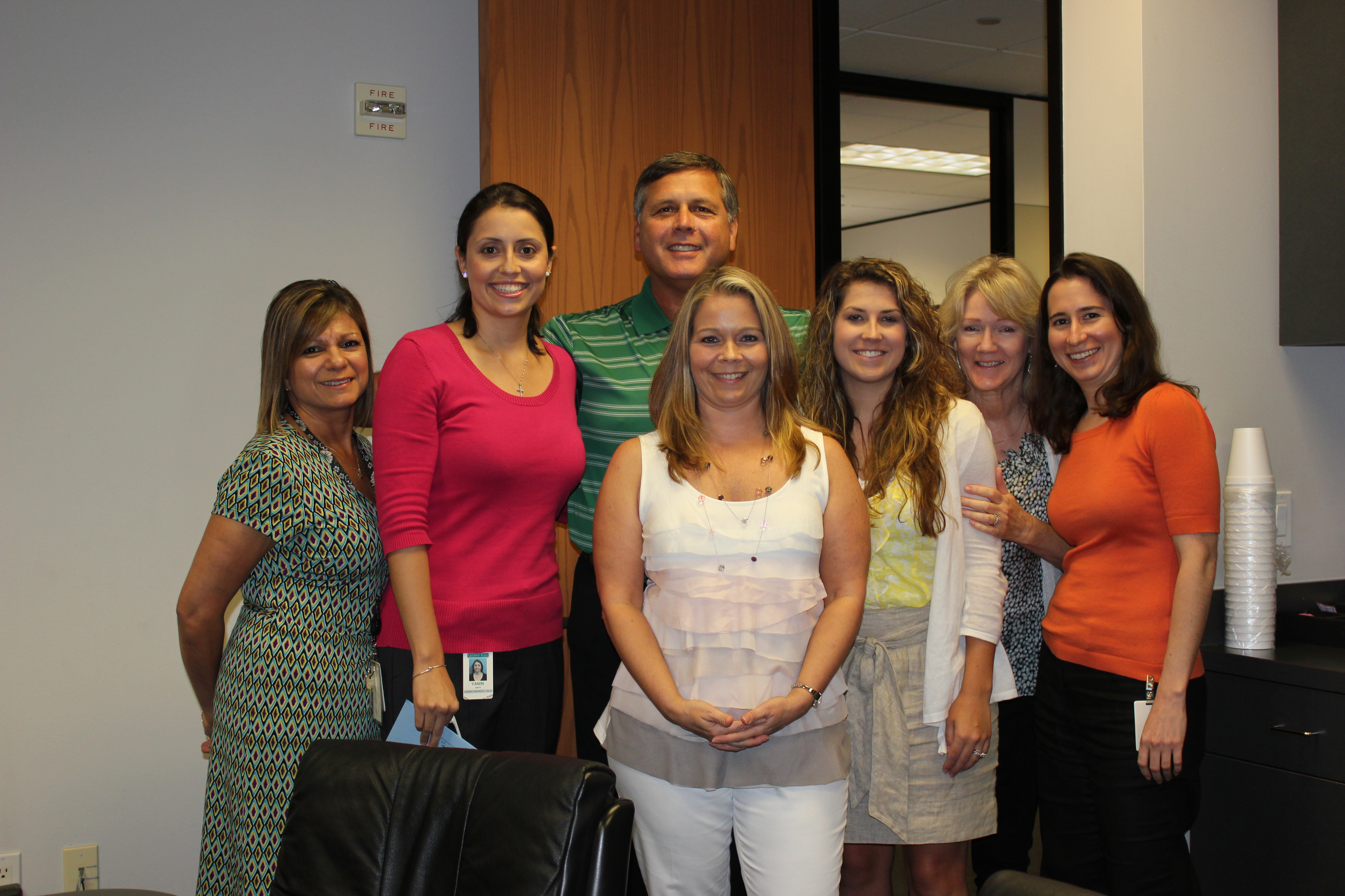 Camden's Kristen Peterson with her co-workers