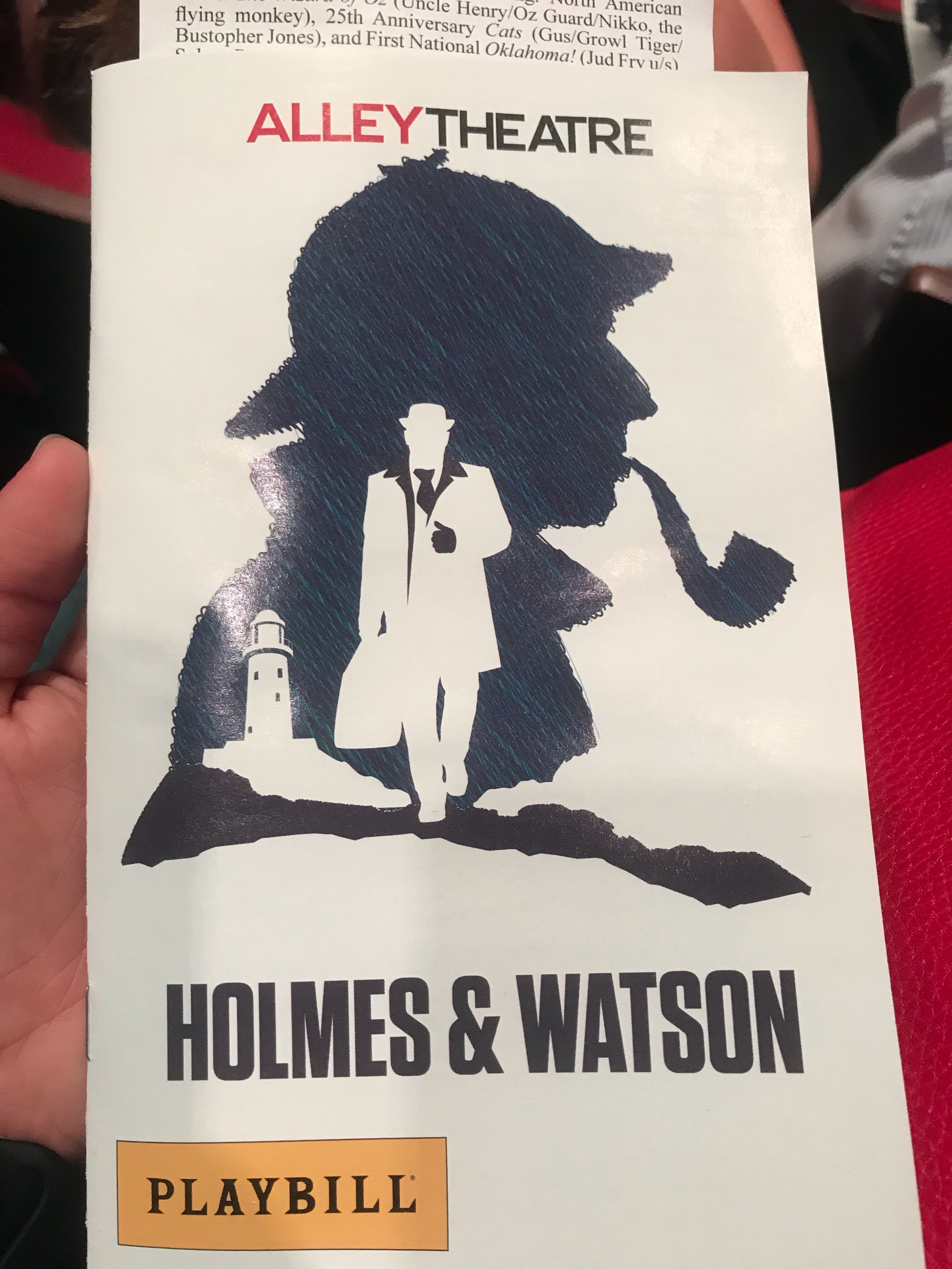 Holmes and Watson Play Bill