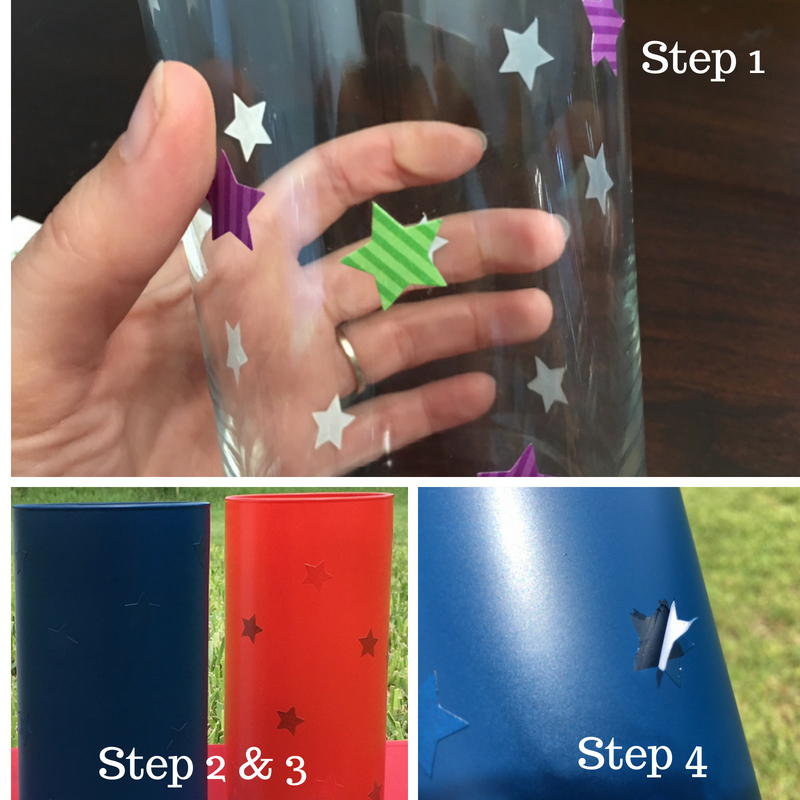 Easy DIY 4th of July Patriotic Candle Holders