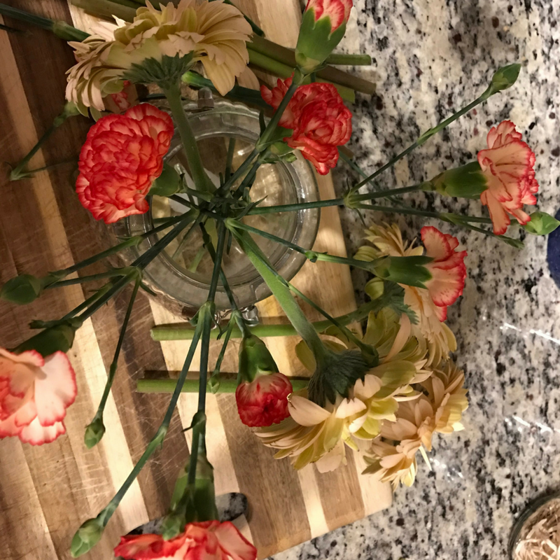 create a base for an Easy Flower Arrangement for an Apartment