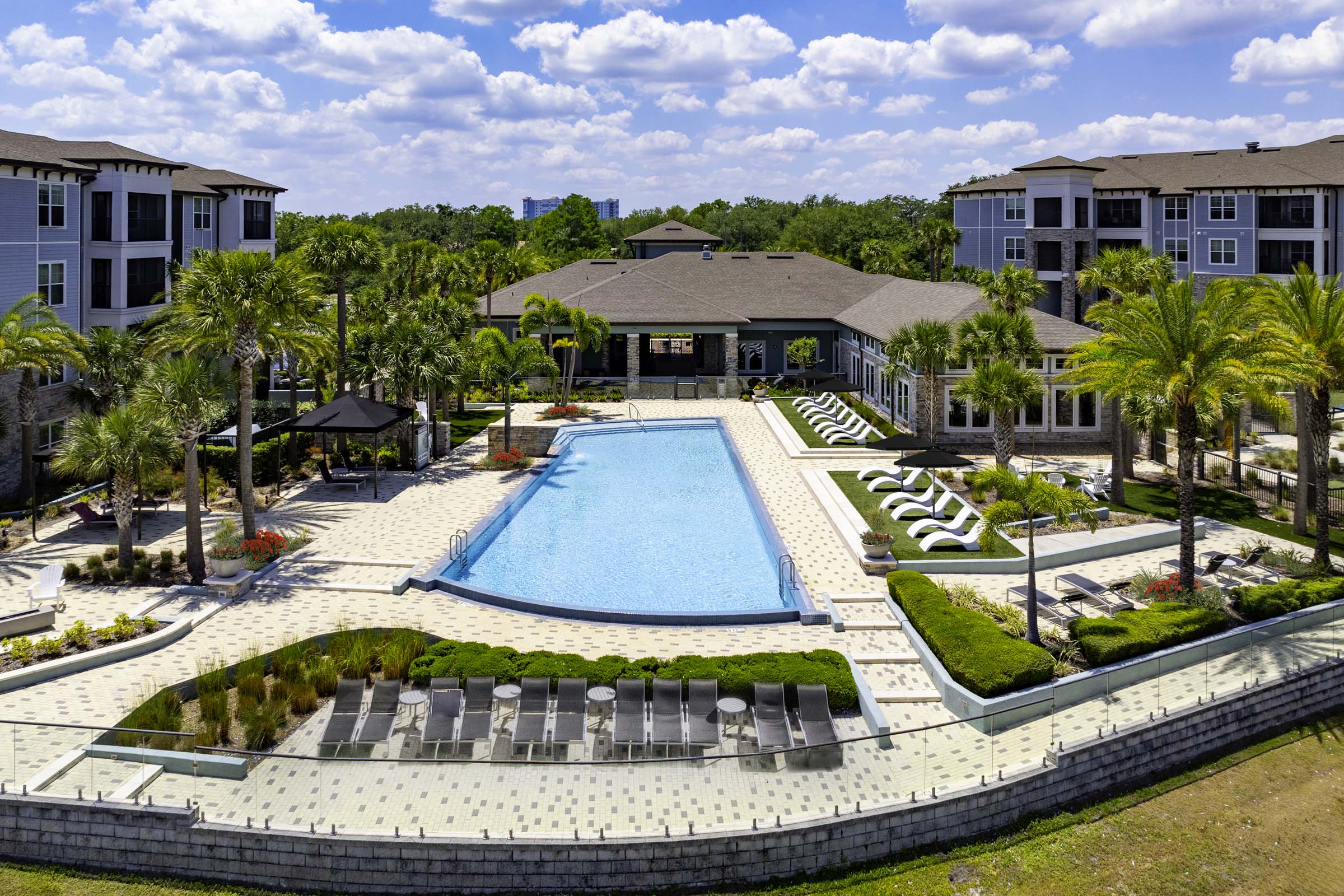 Community pool at Camden Lake Buena Vista apartments in Orlando, FL