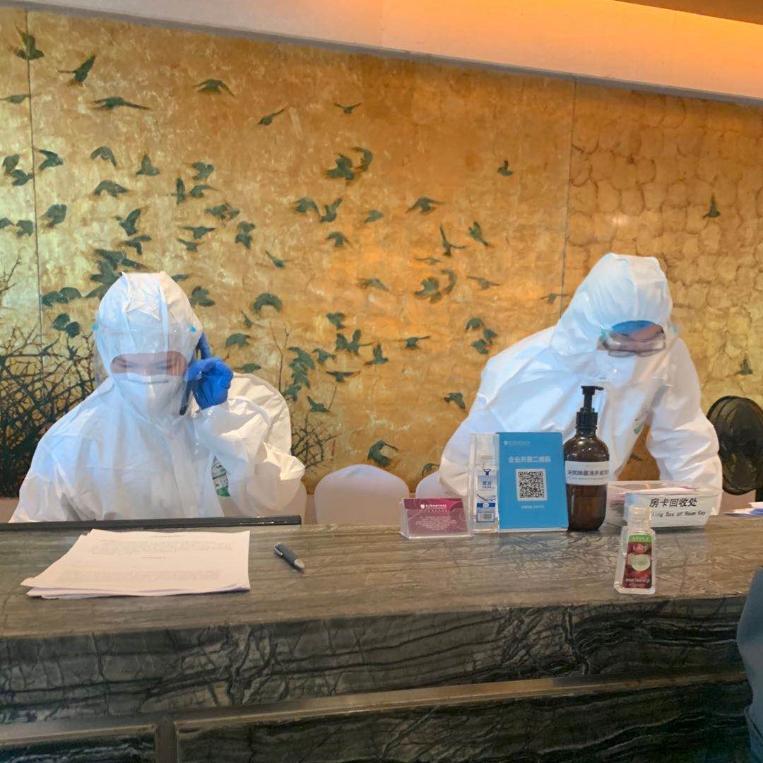 Chinese quarantine hotel check in