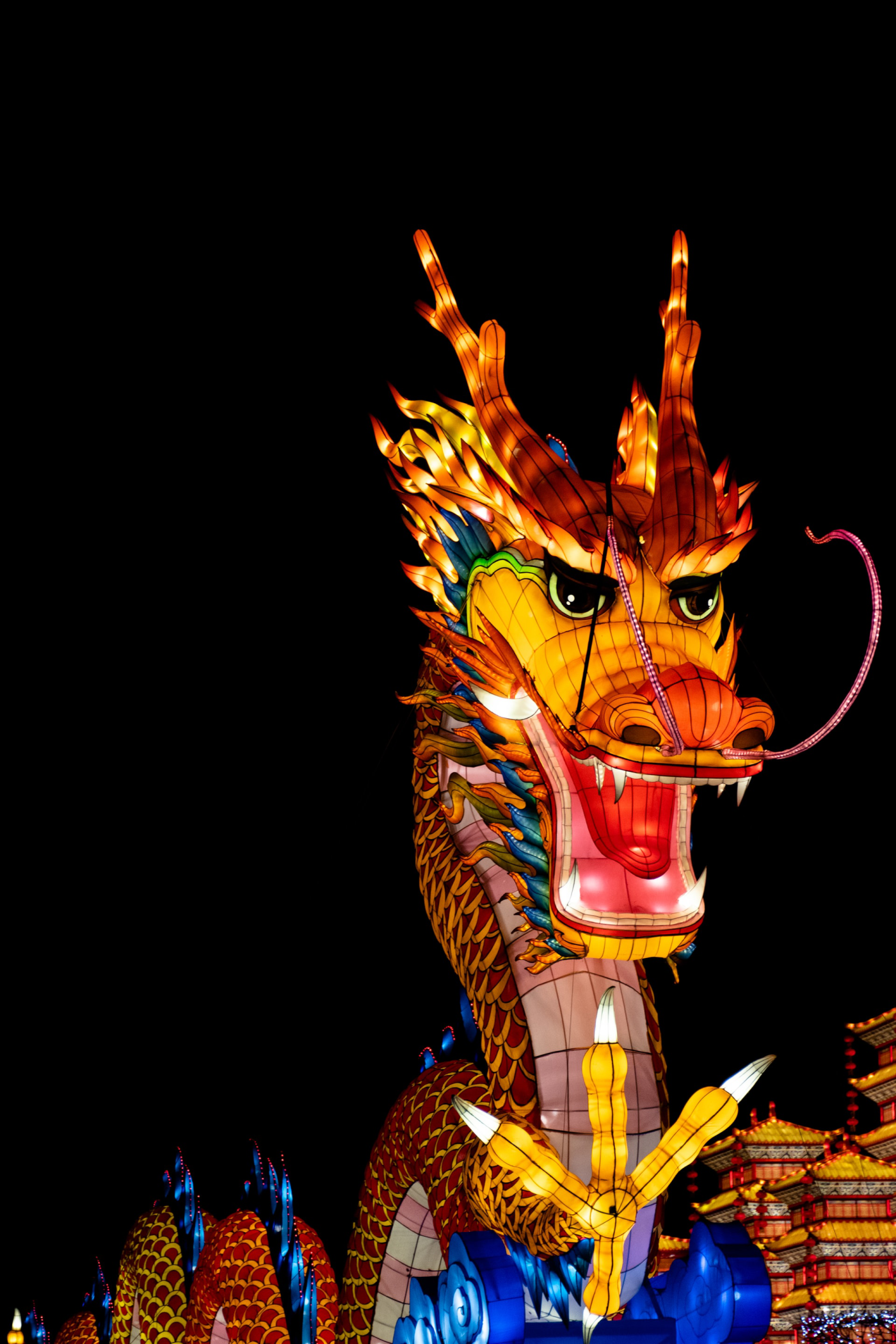 Chinese dragon dance dragon head