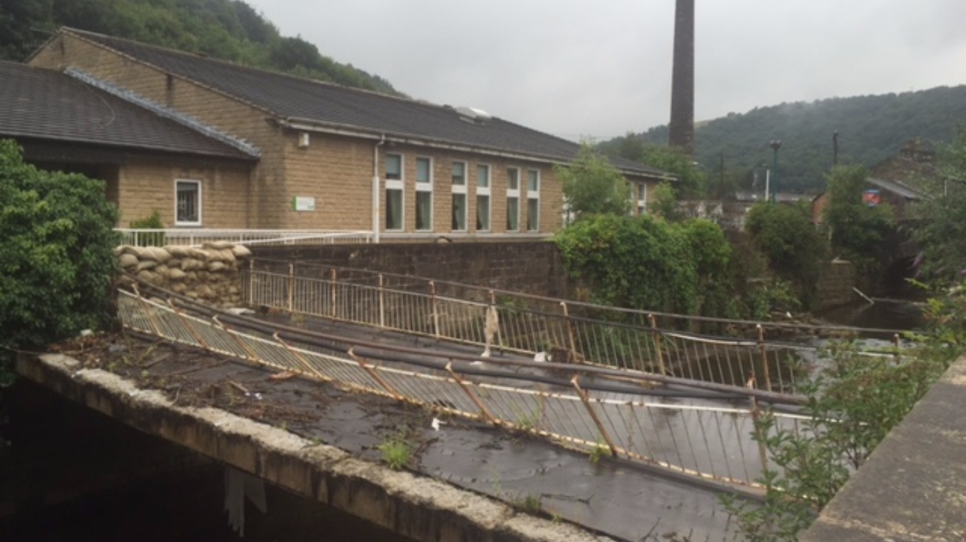 Work Underway On Hebden Vale Footbridge ITV News Calendar