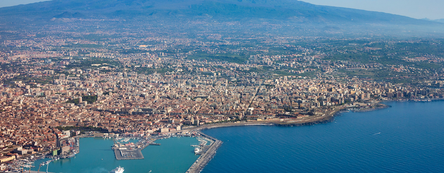 Aerial view of Catania, Sicily