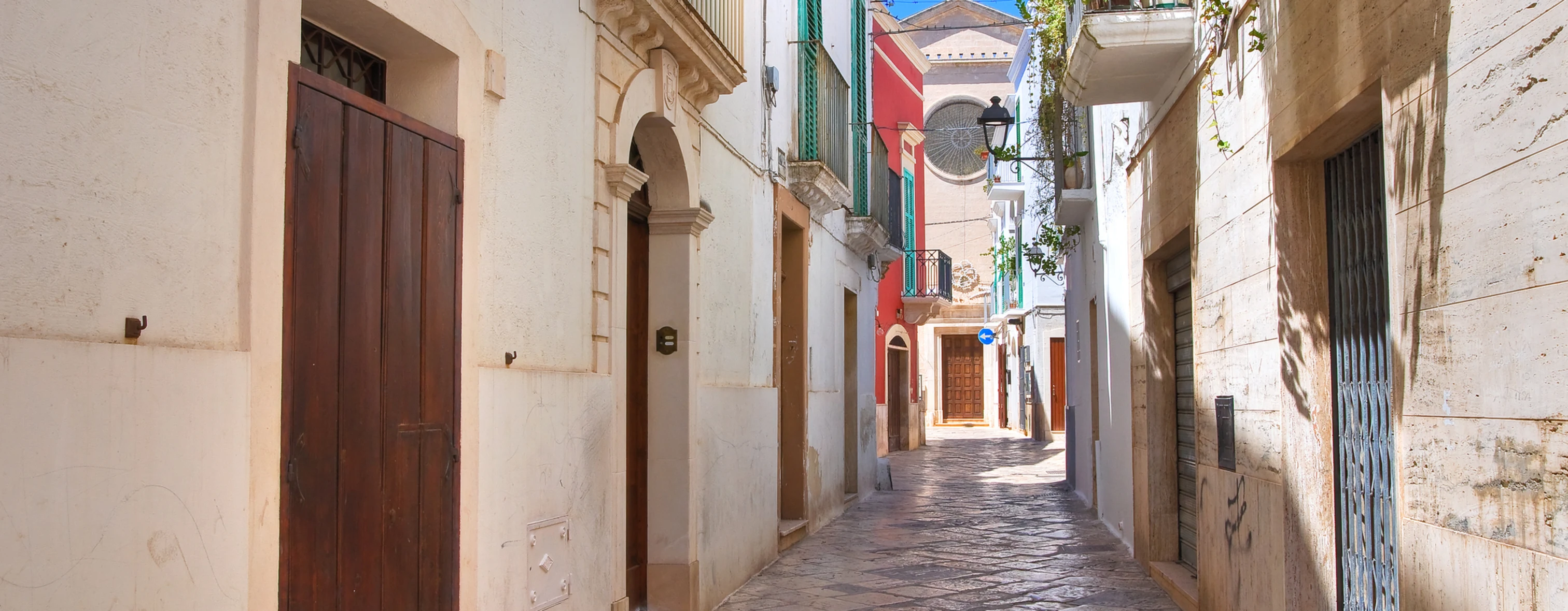 Glimpse of a street in Fasano, Apulia
