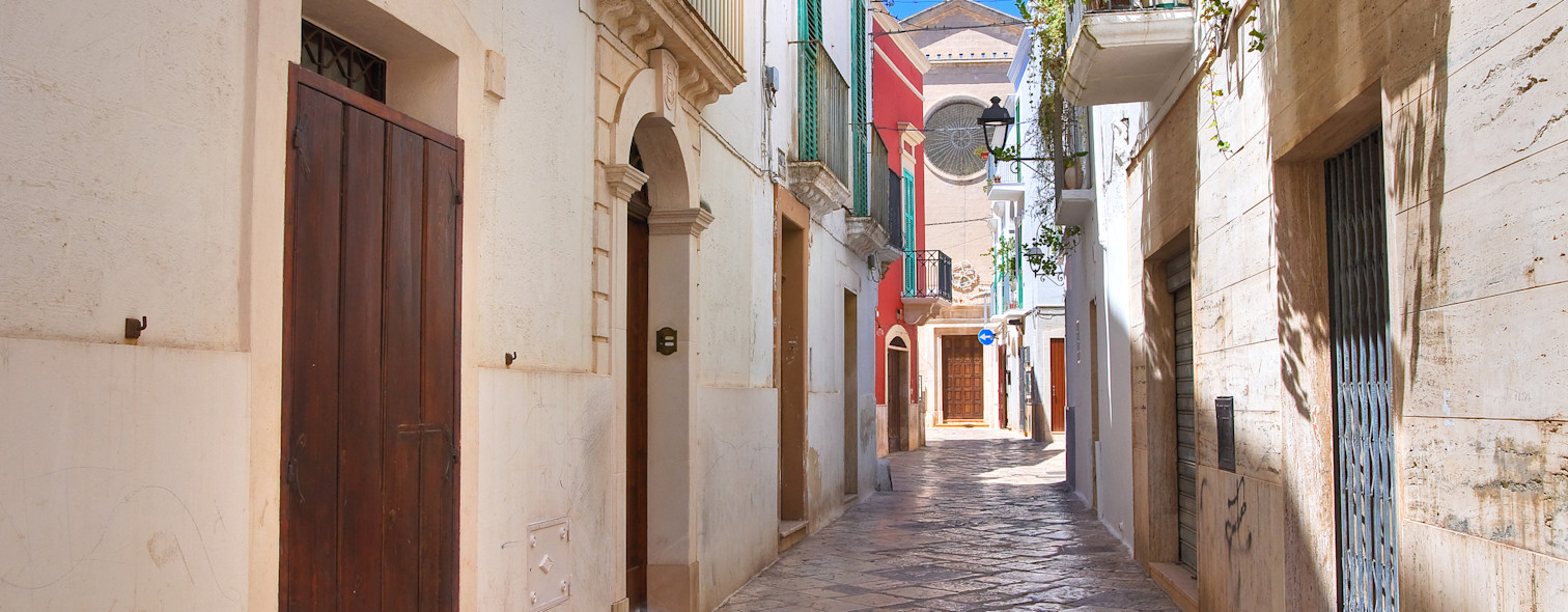 Glimpse of a street in Fasano, Apulia