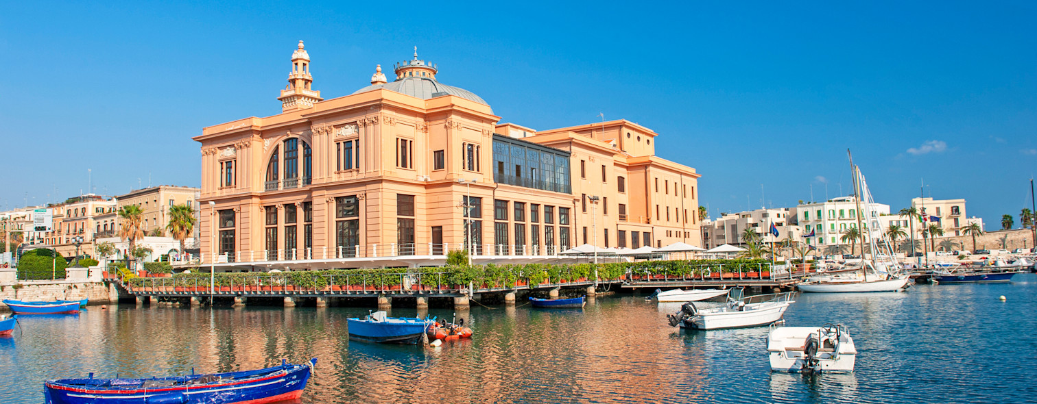 Margherita Theater in Bari as seen from the sea