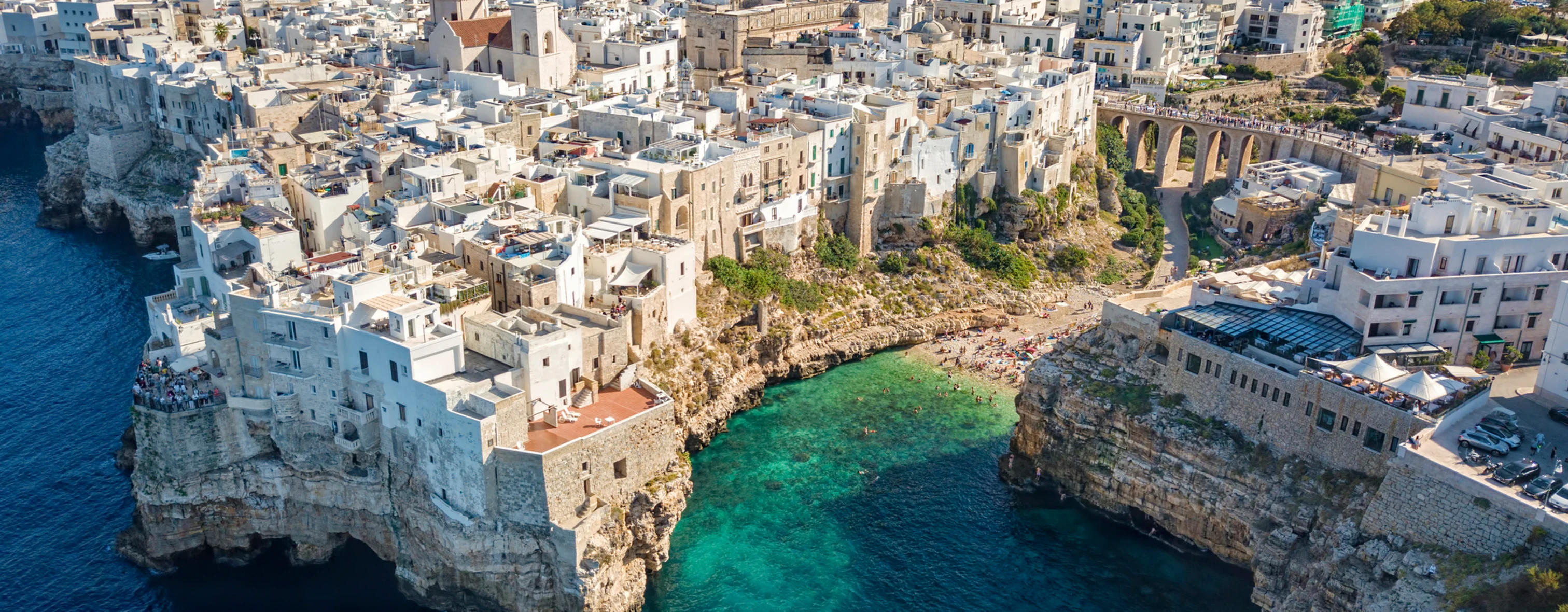 Polignano a Mare as seen from above