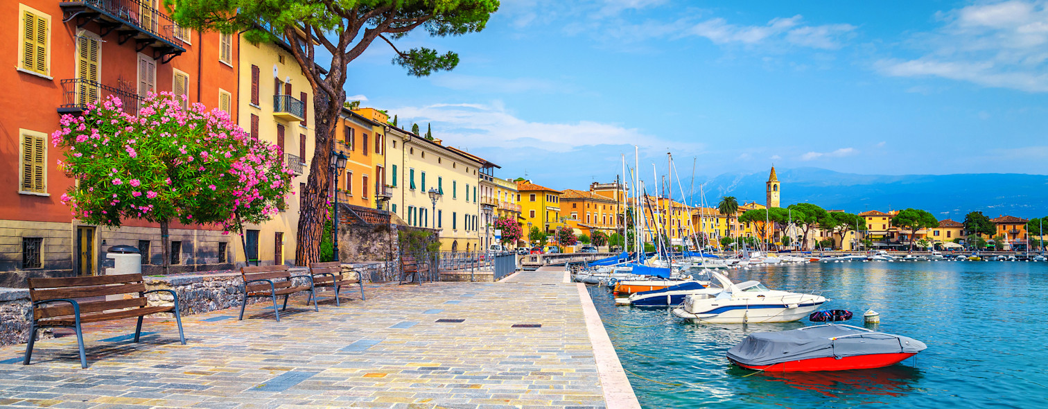 Boats at the port of Toscolano-Maderno, Lake Garda