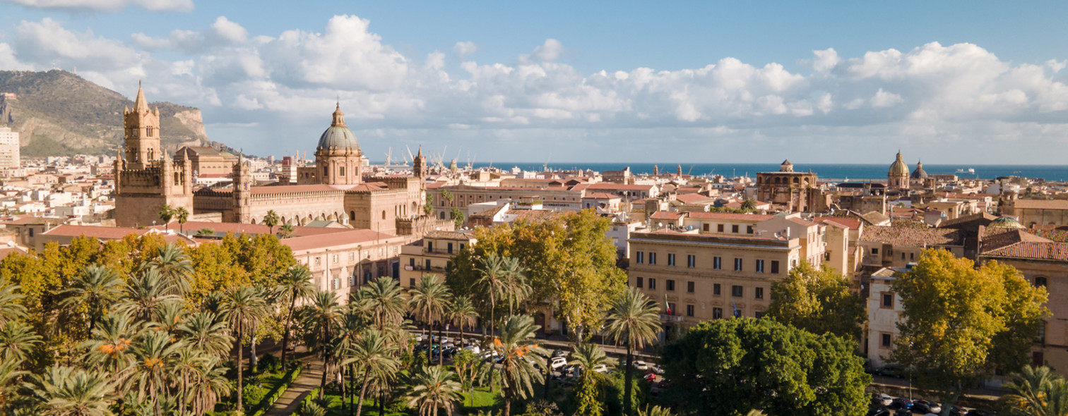 The city of Palermo as seen from above