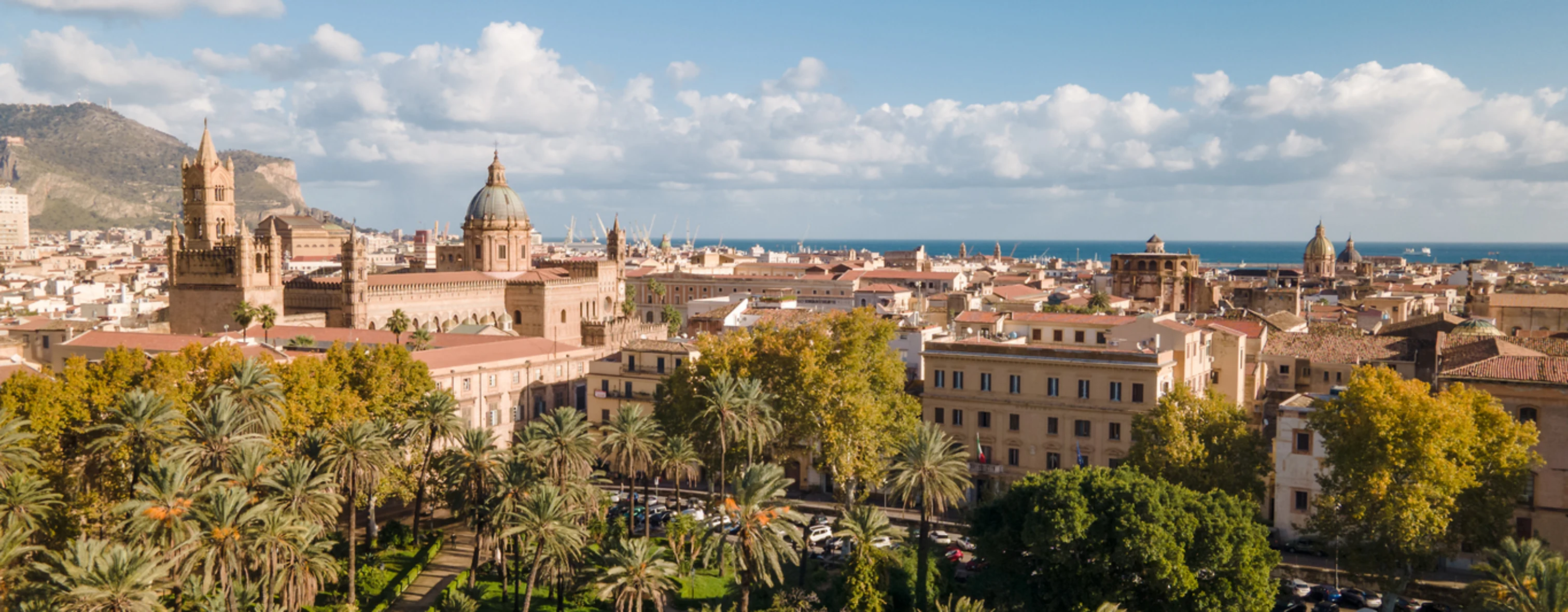 La città di Palermo vista dall'alto