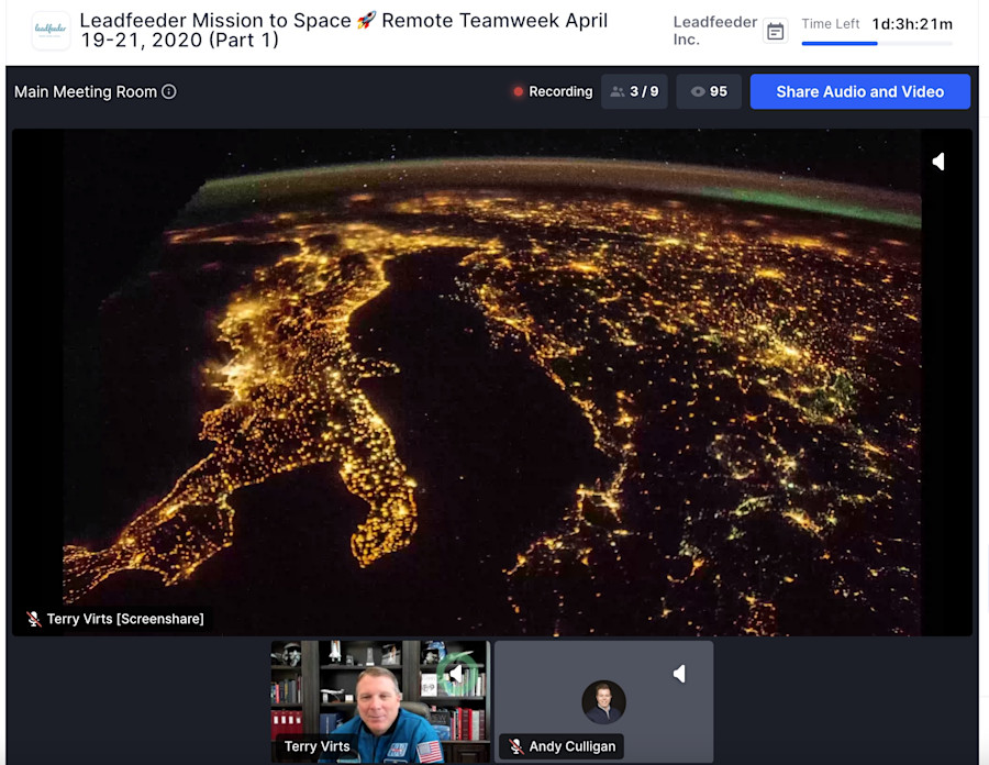 Terry Virts - view of Italy from space