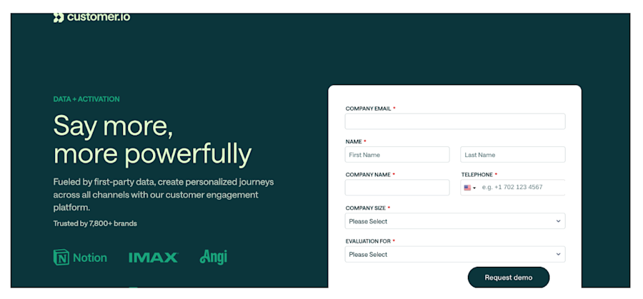 Marketing Automation Tools Customer.io