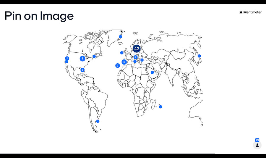 Leadfeeder employee location map