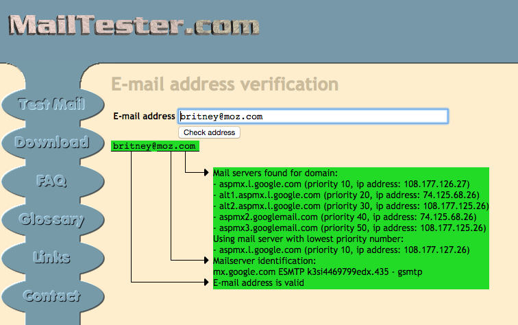Best sales prospecting tools: MailTester