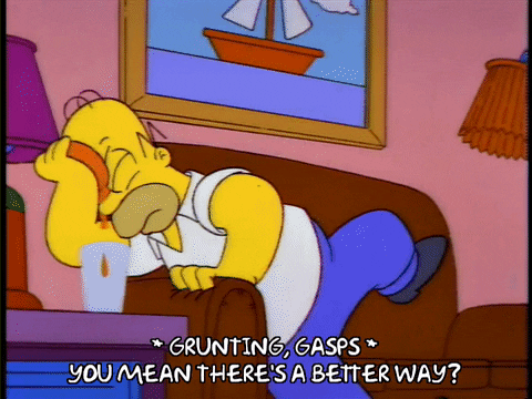 Simpsons better way gif