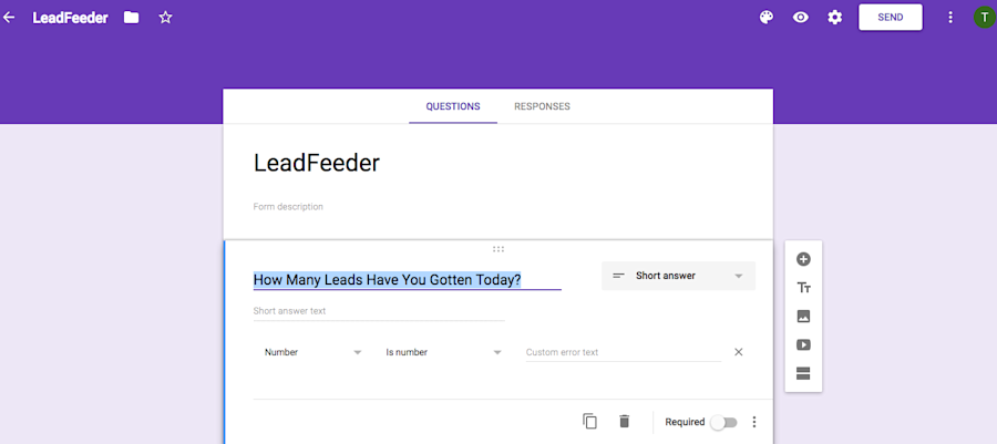 b2b lead generation lead form