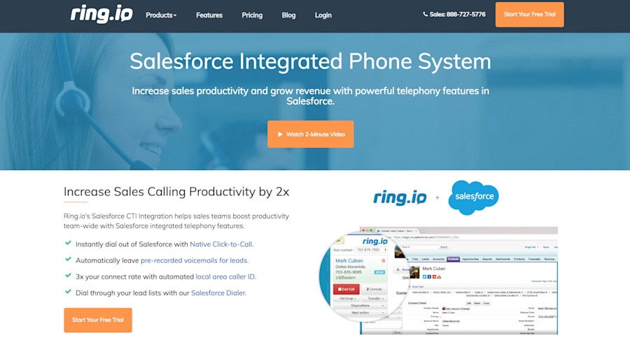 Best sales prospecting tools: Ring.io