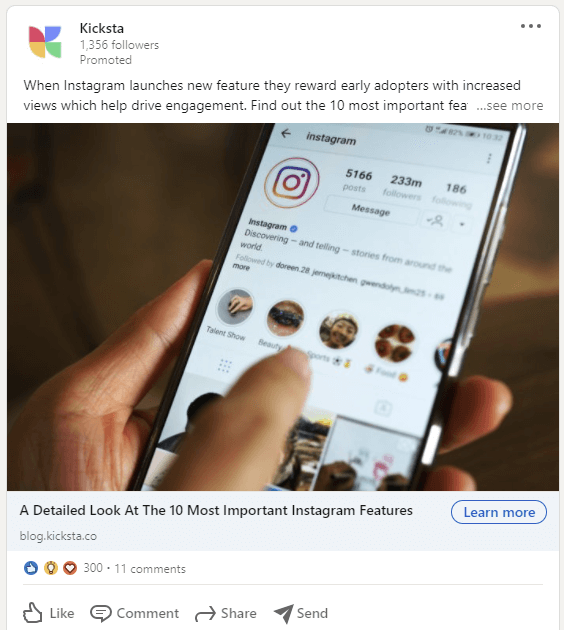 single image ad