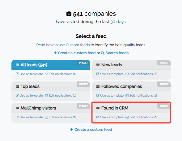 found in crm