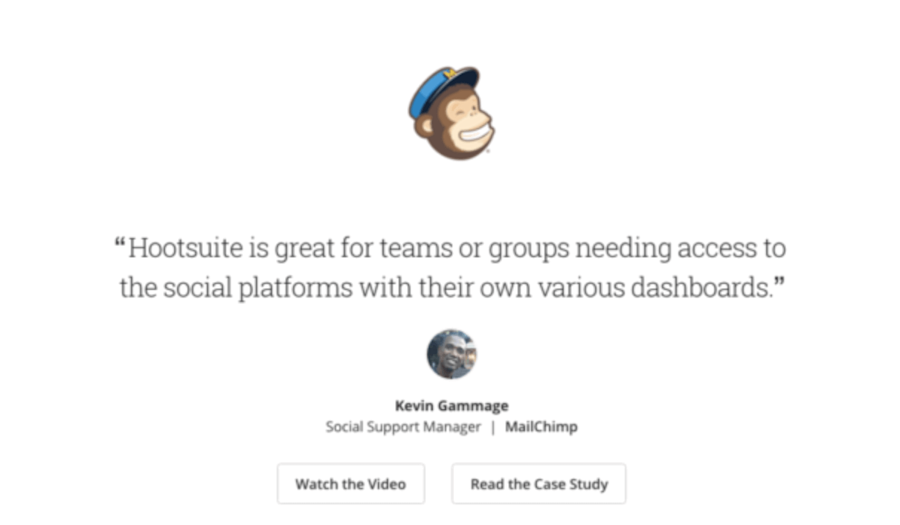 hootsuite landing page case study