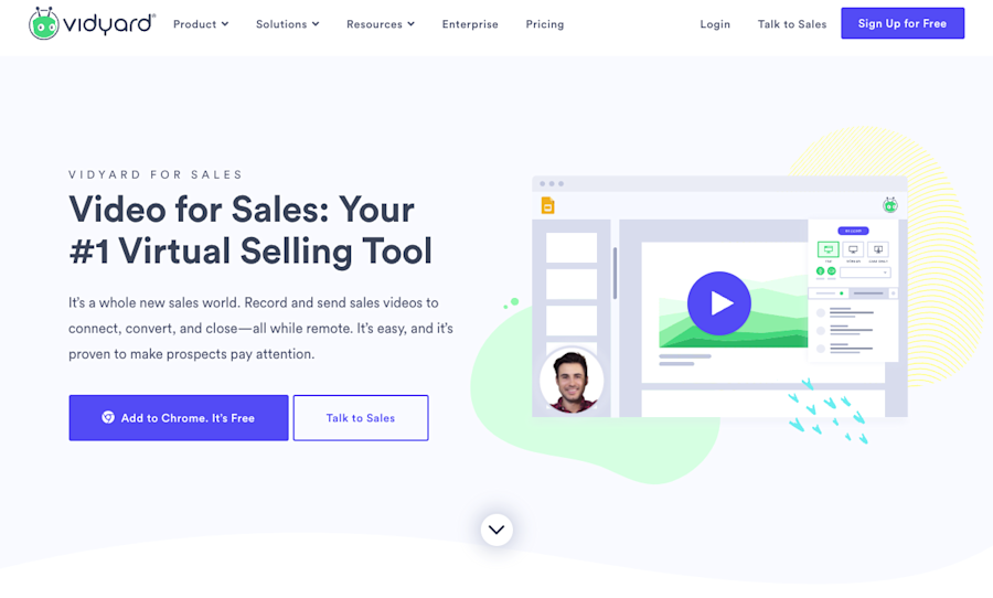 Best sales prospecting tools, Vidyard
