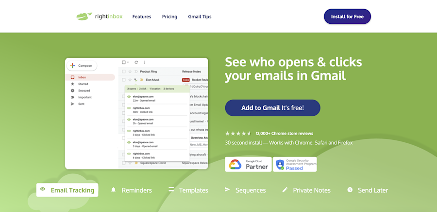 Right Inbox website screenshot