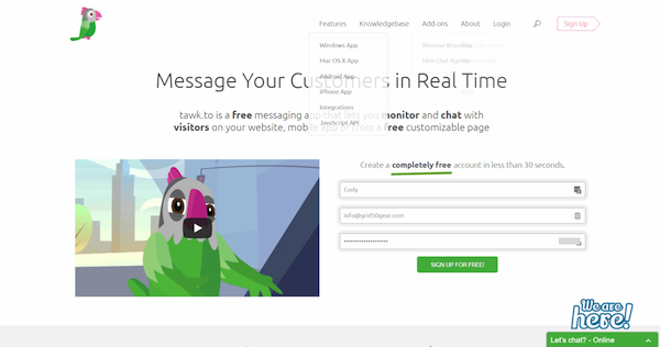 top lead generation tools tawk.to