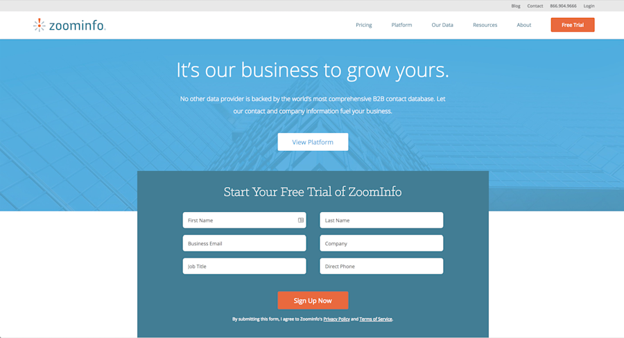 Best sales prospecting tools: Zoominfo