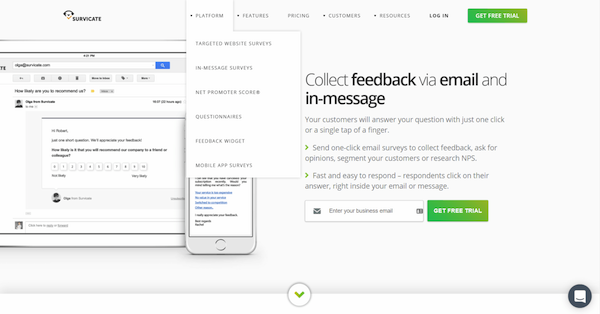 top lead generation tools survicate
