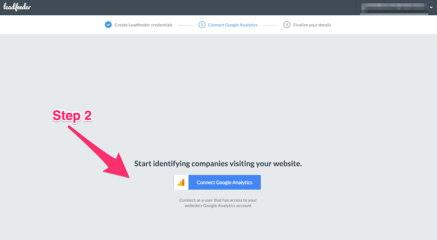 connect google analytics leadfeeder