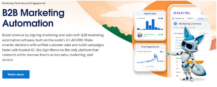 Salesforce home page screenshot