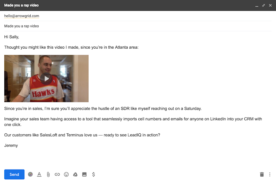 b2b lead generation creative outreach
