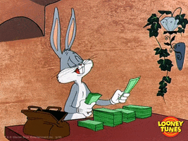 bugs bunny counting money reaction