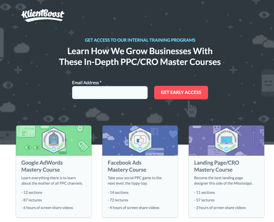 generate leads content klientboost