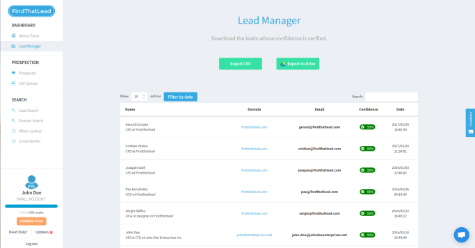 Best sales prospecting tools: FindThatLead