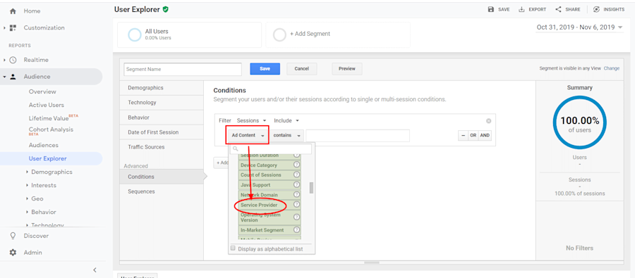 google analytics visitor behavior